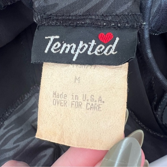 Tempted 90s Vintage Zebra Black Mini Dress - Picture 5 of 6